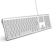 Clavier Mac Filaire+2 Hubs Usb Intégré