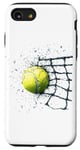 Coque pour iPhone SE (2020) / 7 / 8 Balle de tennis dans le filet pour les joueurs de tennis