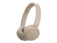 Sony WH-CH520 - Hörlurar med mikrofon - på örat - Bluetooth - trådlös - beige