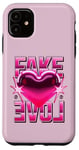 Coque pour iPhone 11 Streetwear amusant avec faux amour | Cadeau pour homme et femme