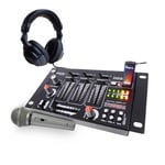 Table de mixage - Ibiza sound - 4 voies 7 entrées USB - casque - micro silver