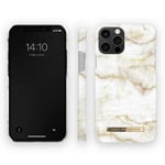 iDeal of Sweden Stylish Marble Fashion Case for iPhone 12 / 12 Pro, Golden Pearl