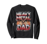 Heavy Metal Dad Rock Guitar Flames Design Sweatshirt