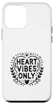 Coque pour iPhone 12 mini Heart Vibes Only Cute Love pour la Saint-Valentin