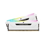 CORSAIR VENGEANCE RGB Pro 3200MHz 32GB 2x16GB DDR4 DIMM Unbuffered 16-20-20-38 XMP 2.0 WHITE HEATSPREAD RGB LED