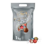 Lindt Lindor Assorted Chocolate Silver Truffles Bag - Approx 80 balls, 1kg - Chocolate Truffles with a Smooth Melting Filling - Gift Present or Sharing Box - Christmas, Birthday, Celebrations