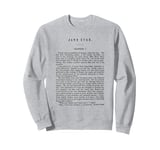 Jane Eyre Charlotte Bronte First Page T-Shirt Sweatshirt