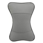 OooyaA Coussin D'appuie-tête Et De Cou Adapté À La Plupart des Voitures | Protection Cervicale | Oreiller De Support De Voiture De Fibre d'homme | Accessoires Intérieurs De Voiture (Warna : Gray)