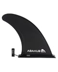 Abahub Sup Fin 9 Pouces Universel Sup Aileron Amovible Aileron Central Renforcé en Fibre de Verre Ailerons de Remplacement Sup Accessoires pour Planche de Surf, Stand-Up Paddle Board, Longboard, Noir