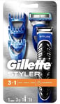 Gillette Fusion Styler Men's Waterproof Hair Trimmer 3-in-1, with 3 Combs