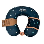 Mr. Wonderful - Oreiller de Voyage - Travel Pillow with Sleep Mask Blue - Flying to My Dreams