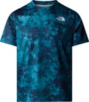 The North Face Men's 24/7 Printed T-Shirt Midnight Petrol Micro Halfdome Print, XL