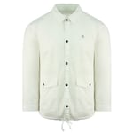 Vans Off The Wall Long Sleeve Collared White Mens Jacket VA2RL2WHT - Size Medium