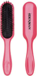 Denman Tangle Tamer Mini (Pink) Detangling Brush For Curly Hair And Black Natur