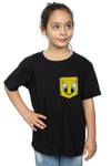 Tweety Pie Face Faux Pocket Cotton T-Shirt