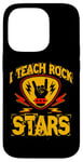 Coque pour iPhone 14 Pro J'enseigne le rock aux stars du rock, professeur de musique, Rock On Graphic