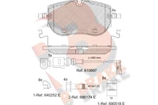 Bromsbelägg R Brake - VW - Id.4, Id5. Skoda - Enyaq, Enyaq iv 4x4. Audi - Q4. Cupra - Born