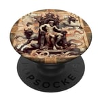 Hadès Mythologie grecque Dieu du monde souterrain Grèce antique PopSockets PopGrip Adhésif