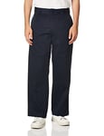 Dickies Men's Flex Double Knee Work Pant Loose Straight Fit, Dark Navy V1, 32W / 30L