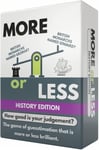 More or Less History Edition Card Game - How Good Is Your Judgement? 2 Players