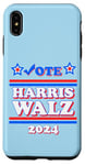 Coque pour iPhone XS Max Harris Tim Walz Président des élections 2024 Démocrates patriotiques