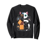 Schrodinger's Cat Alive or Dead Abstract Schrodingers Cat Sweatshirt