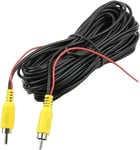 6M Câble Vidéo Rca Pour Caméra De Recul, Câble D'Extension Pour Caméra Arrière De Voiture Câble Vidéo Rca Plug Mâle To Mâle Pour Voiture