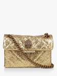 Kurt Geiger London Glitter Mini Evening Bag, Gold