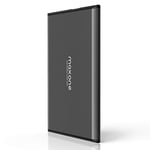 Disque Dur Externe Portable 320Go - 2.5'' USB 3.0 Ultra Fin Tout-Aluminium Stockage HDD pour Xbox One, PS4, PC, Mac, Laptop, Ordinateur de Bureau, Ordinateur Portable, Wii U, TV, Windows (Gris)