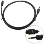 Optical 1M/3FT SPDIF Audio Cable  3.5mm Digital Wire For Toslink to Mini Plug