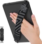 Dragonne De Sécurité Pour 9"" - 11"" Ipad/Ipad Pro/Ipad Air/Kindle Fire Hd/Samsung/Lenovo Tablette, Sangle Haute-Élastique Polyvalente Légère Support Antidérapante, Noir