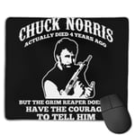 Chuck Norris Grim Reaper Quote Customized Designs Non-Slip Rubber Base Gaming Mouse Pads for Mac,22cm×18cm， Pc, Computers. Ideal for Working Or Game