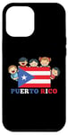 Coque pour iPhone 13 Pro Max Enfants Drapeau de Porto Rico Mois du patrimoine hispanique