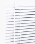 PVC Window Venetian Blind Blinds Easy Fit Curtains Trimmable Fittings Windows Treatment Privacy Shutters Twist Open Close (White-PVC, 105x213)