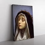 Big Box Art Carlo Dolci St. Catherine of Siena Canvas Wall Art Print Ready to Hang Picture, 76 x 50 cm (30 x 20 Inch), Multi-Coloured