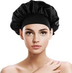 SZXMDKH Satin Bonnet Sleep Cap, 1 PCS Sleeping Head Cover for Curly Hair, Silk