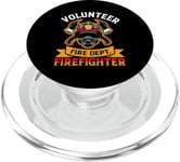 Emblème de pompier Brave Hero Fire Dept PopSockets PopGrip pour MagSafe