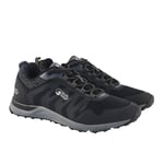 North Ridge Mens Ultra-Lightweight Breathable Pacer Trail Running Shoes - Black & Silver - Size UK 12