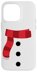 iPhone 14 Pro Max Cute White Snowman Face Costume For Kids and Toddlers Case