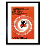 Wee Blue Coo MOVIE FILM VERTIGO 1958 SAUL BASS JAMES STEWART HITCHCOCK ART PRINT B12X10790