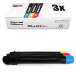 3x Eco Toner replaces Lexmark C950X2CG C950X2MG C950X2YG - C950X2YG