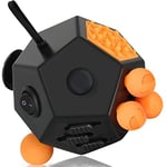 VCOSTORE Fidget Cube à 12 Faces - Cube Anti Stress Fidget Toys Adultes Fidget Antistress Jouet pour Tous Les âges avec TDAH, TDA, TSA, ADHD