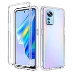 Tianyan Coque Xiaomi Mi 12 5G,360 Degres Antichoc Housse [TPU Silicone Avant et Dur PC Arrière] 2 in1 Protection Anti-Rayures Etui Coque pour Xiaomi Mi 12 / Xiaomi Mi 12 X 5G,Transparent