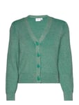 Viril Multi Short L/S Knit Cardigan-Noos Tops Knitwear Cardigans Green Vila