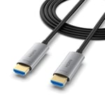 Câble Hdmi Fibre Optique-20M, Câble Hdmi 4K Supporte 4K@60Hz, Hdr, 4:4:4, 3D, Arc, Hdcp 2.2, Haute Vitesse 18 Gbps