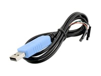 Radxa Rockpi_Usb_Ttl Jumperkabel Rock Pi [1X Usb 2.0-Kontakt A - 4X Wire Bridge-Uttag] 1,50 M Svart