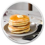 2 x Vinyl Stickers 10cm - Pancake Breakfast Butter Syrup Cool Gift #21989