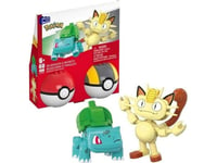 Mega Pokemon Pokeball Bulbazaurus And Meowth Jcr82