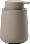 - Distributeur De Savon Nova One - 0,25 L - 8 X 11,5 Cm - Salle De Bain - Design Danois E¿Le¿Gant En Céramique - Surface Douce, De¿Tails En Acier - Taupe