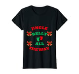 Womens Jingle Belly All The Way-Funny Christmas Pregnancy Shirt T-Shirt